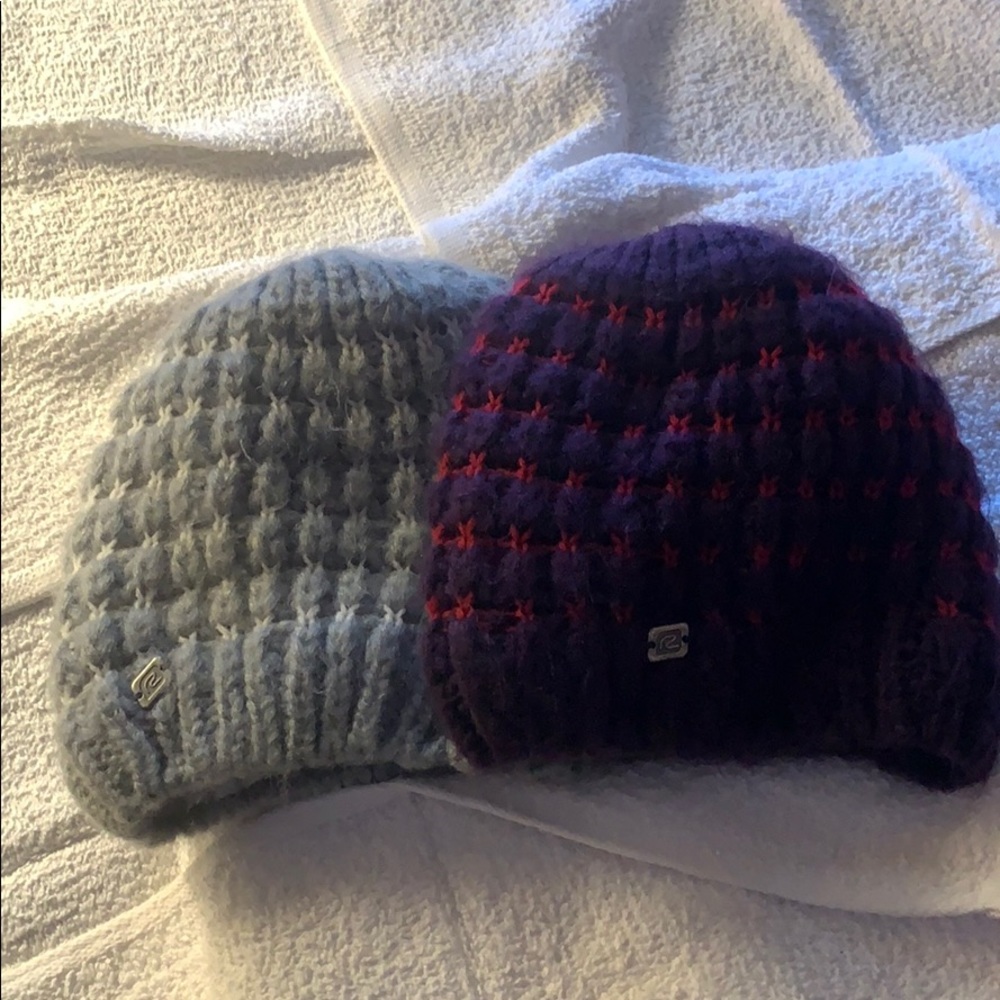 Lot of 2 R Gear cozy fleece lined hat